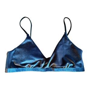 Blue Velvet Padded Bra Size Medium​